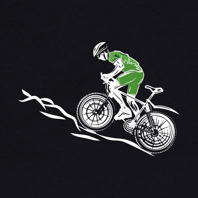 Mountain Bike T-Shirt - MTB Downhill Biking Shirt Gift by sumikoric